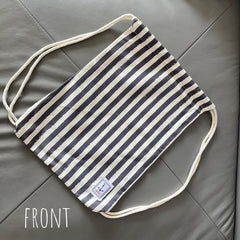 Strip Print Casual Backpack & Purse