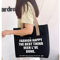 Large Capacity Shoulder Bag All Match Bag For School