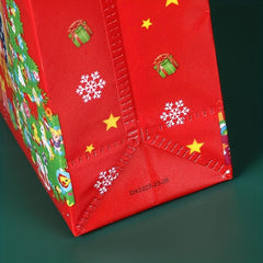 4 Pcs Christmas Pattern Storage Handbags Non-woven Gift Bags