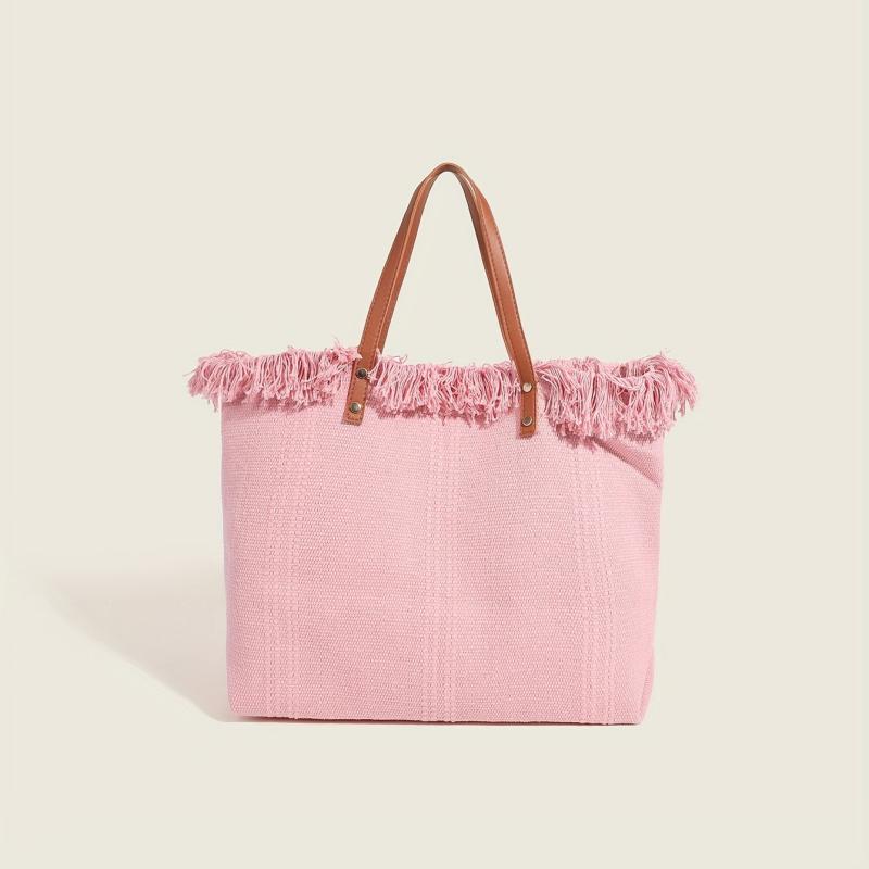 Letter Embroidered Tote Bag Large Capacity Handbag Women's Storage Bag
