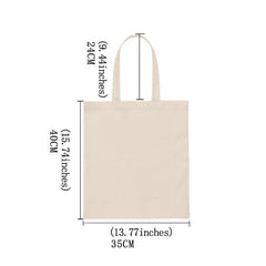 Rainbow Pattern Shoulder Canvas Bag Lightweight Storage Bag Women