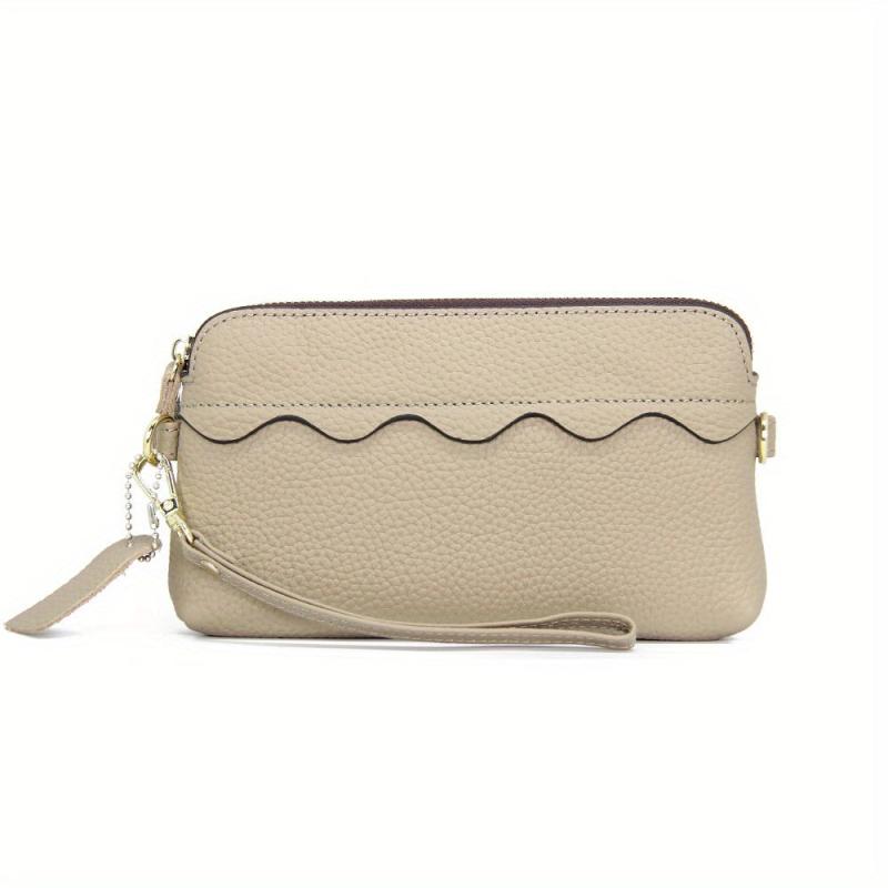 Solid Clutch Wallet Zipper Coin Purse Classic Credit Card Holder