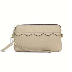 Solid Clutch Wallet Zipper Coin Purse Classic Credit Card Holder