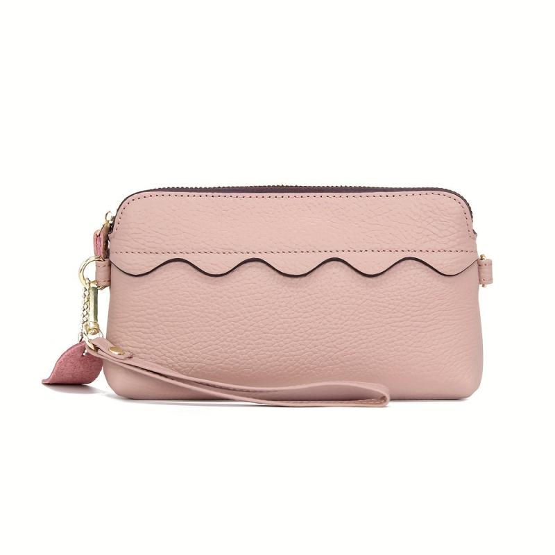 Solid Clutch Wallet Zipper Coin Purse Classic Credit Card Holder