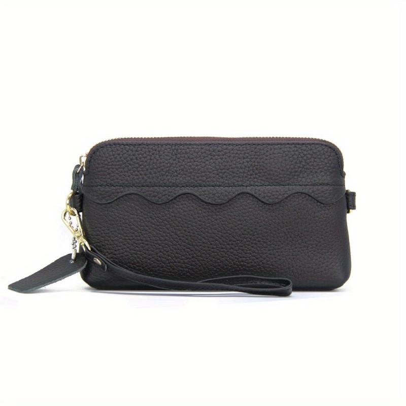 Solid Clutch Wallet Zipper Coin Purse Classic Credit Card Holder