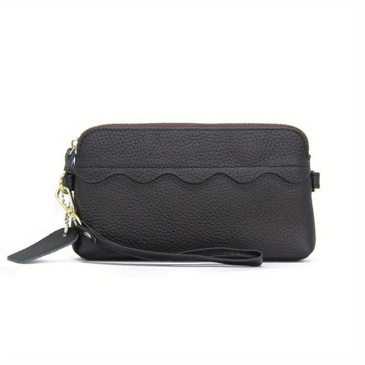 Solid Clutch Wallet Zipper Coin Purse Classic Credit Card Holder