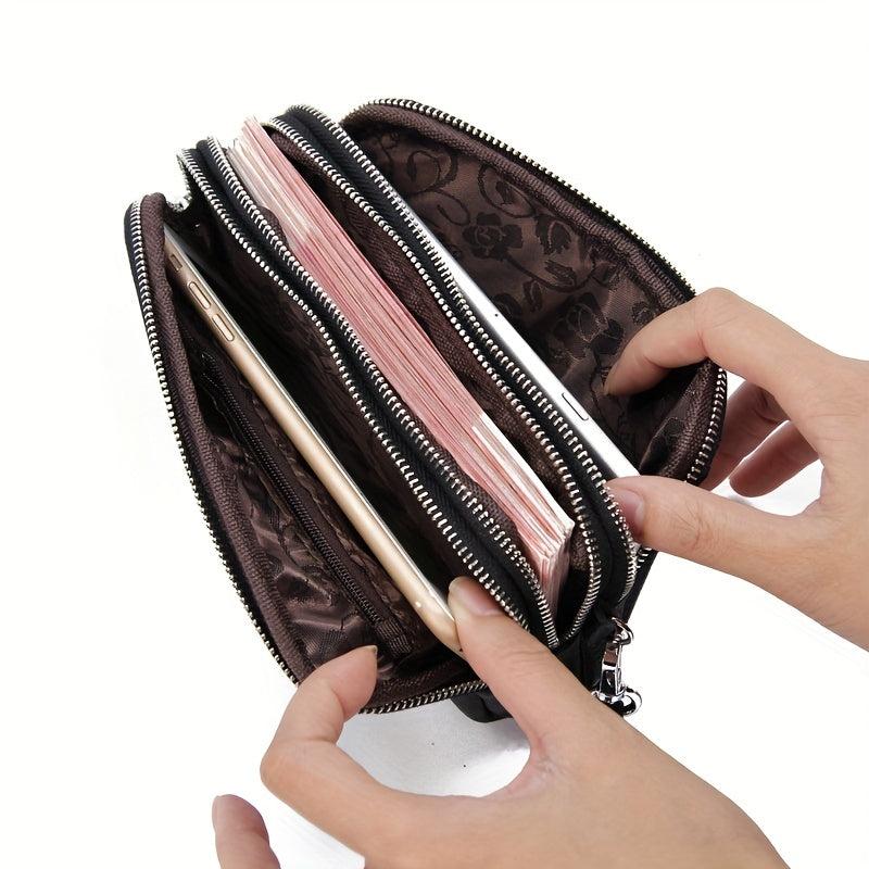 Solid Long Wallet Minimalist Clutch Coin Purse