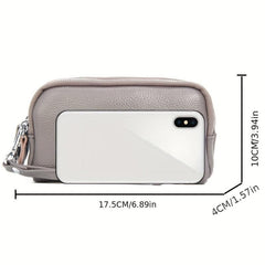 Solid Long Wallet Minimalist Clutch Coin Purse
