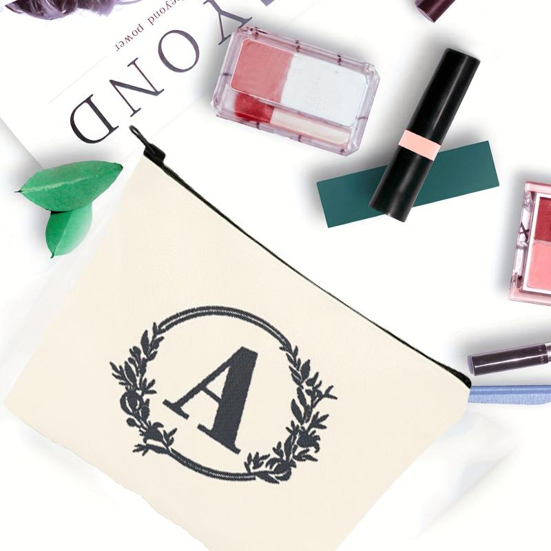 Letter A Pattern Cosmetic Bag for Men Women
