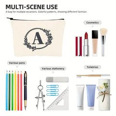 Letter A Pattern Cosmetic Bag for Men Women