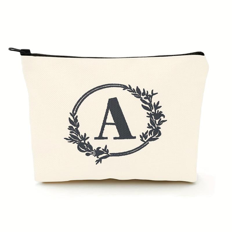 Letter A Pattern Cosmetic Bag for Men Women