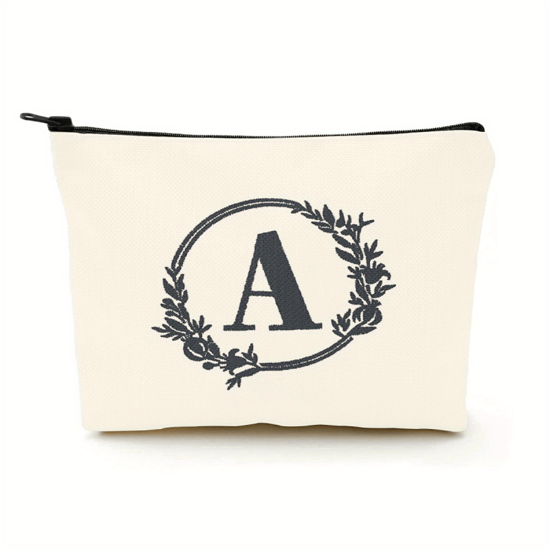 Letter A Pattern Cosmetic Bag for Men Women