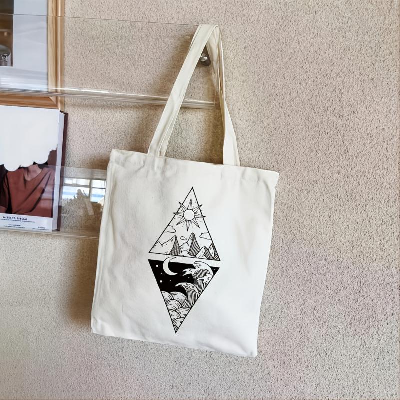 Canvas Shoulder Bag Women's Large Capacity Casual Shopping Bag