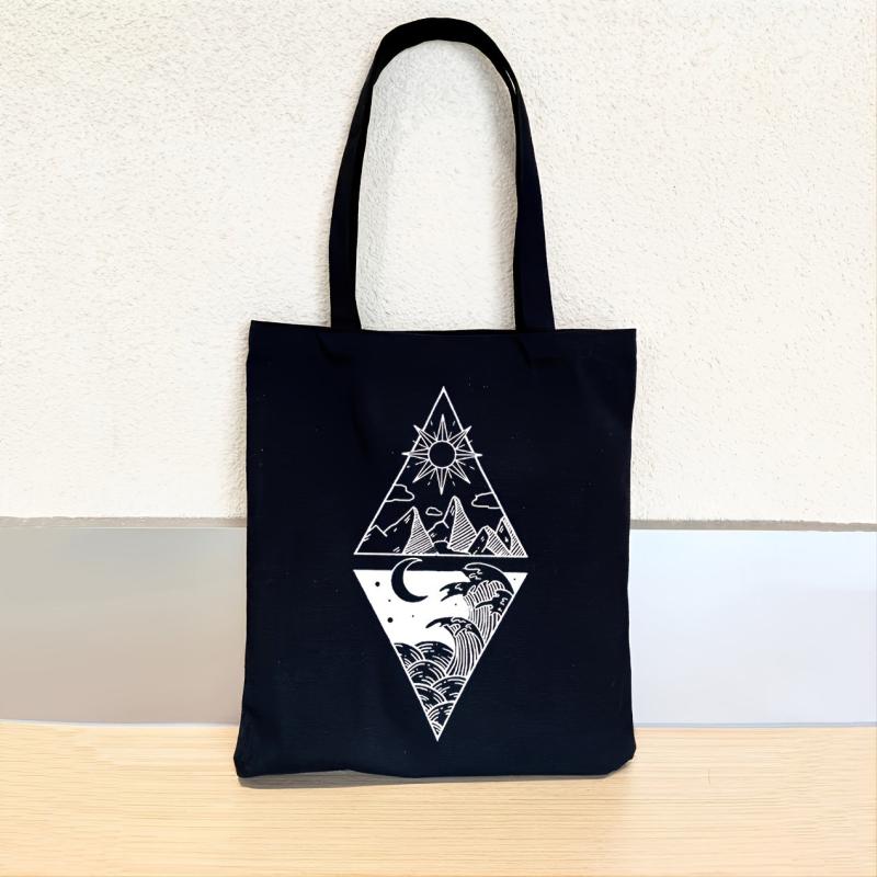 Canvas Shoulder Bag Women's Large Capacity Casual Shopping Bag