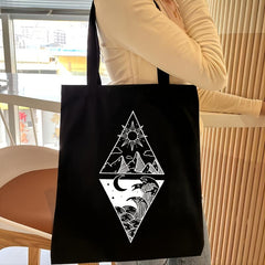 Canvas Shoulder Bag Women's Large Capacity Casual Shopping Bag