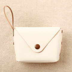 Mini Flap Coin Purse Clutch Wallet with Wristlet