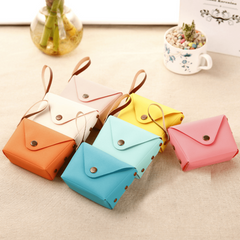 Mini Flap Coin Purse Clutch Wallet with Wristlet