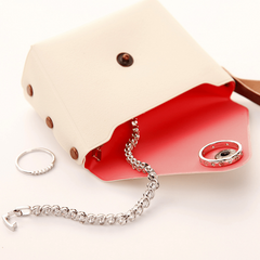 Mini Flap Coin Purse Clutch Wallet with Wristlet