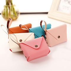 Mini Flap Coin Purse Clutch Wallet with Wristlet