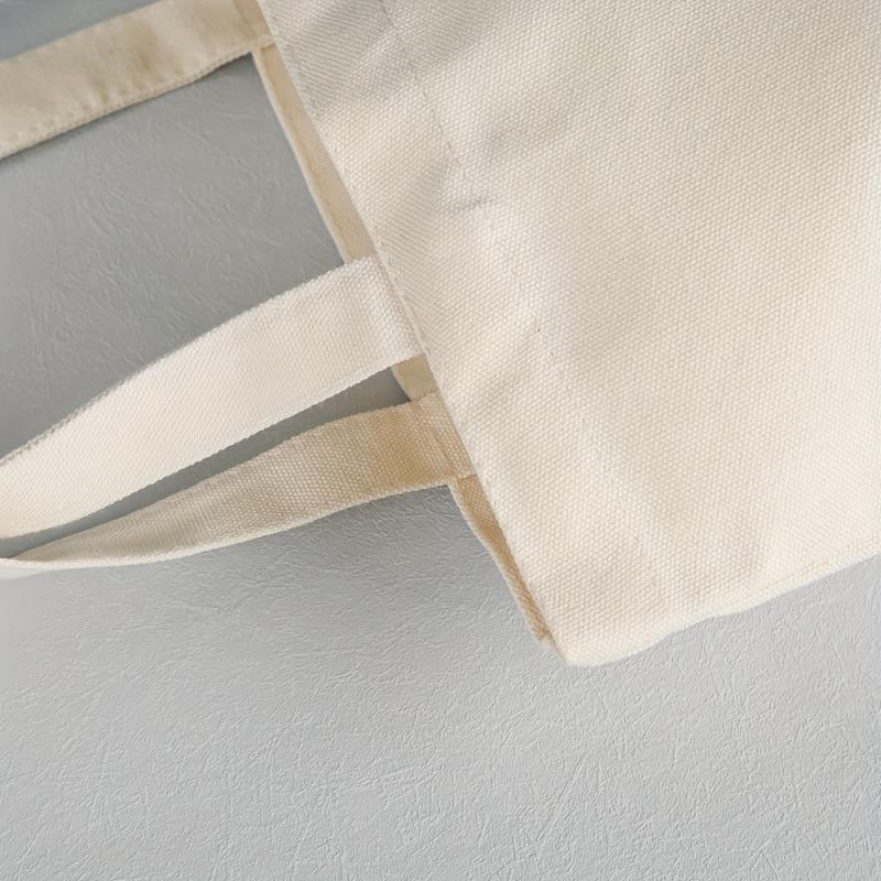 Large Capacity Canvas Tote Bag for School Office Travel Beach