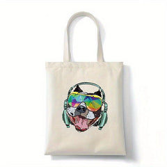 Large Capacity Canvas Tote Bag for School Office Travel Beach