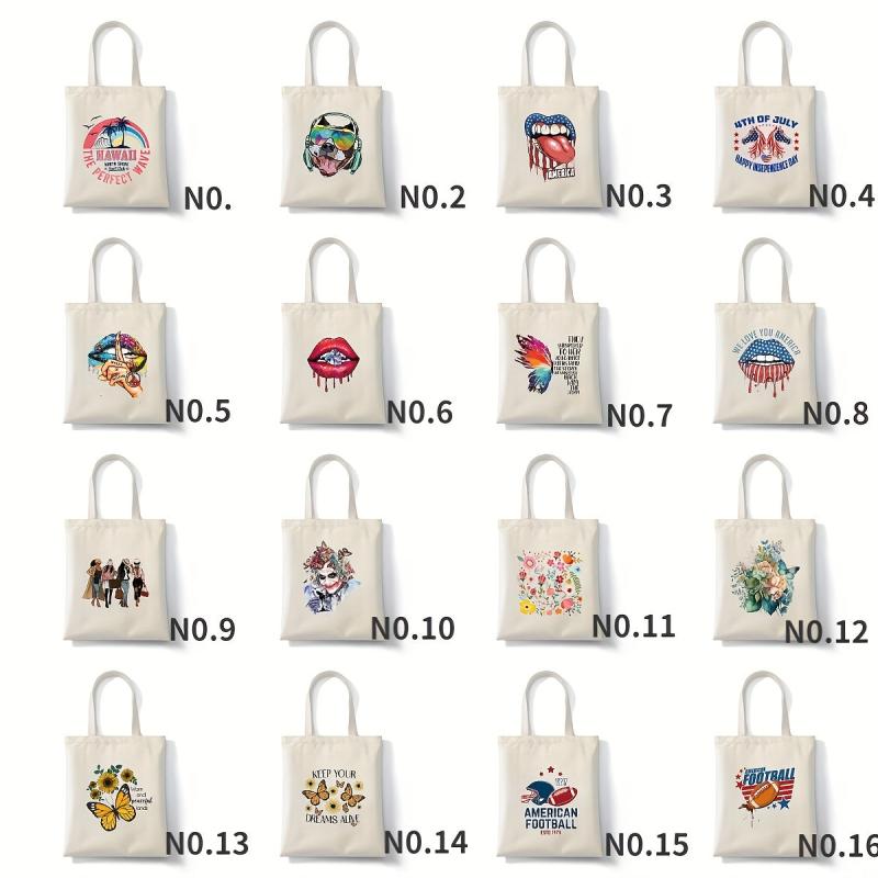 Large Capacity Canvas Tote Bag for School Office Travel Beach