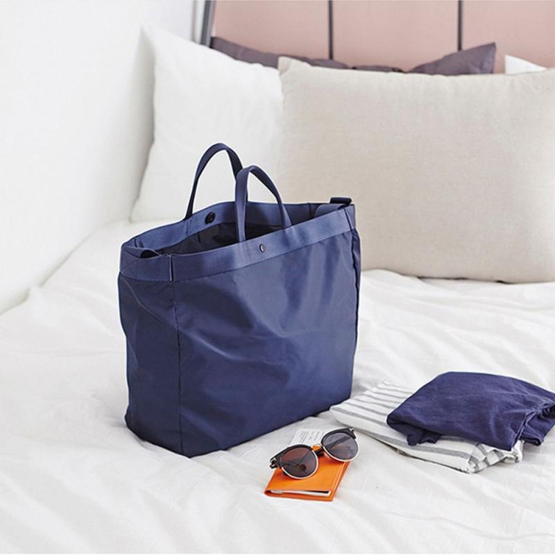 Casual Solid Large Capacity Bag All Match Storage Handbag With Clutch Pouch