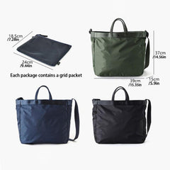 Casual Solid Large Capacity Bag All Match Storage Handbag With Clutch Pouch