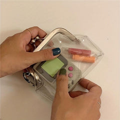 Vintage Clip Bag PVC Coin Purse Wallet Mini Bag Pendant Waterproof