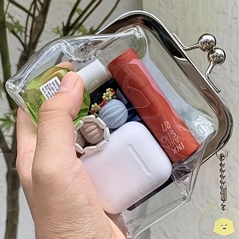 Vintage Clip Bag PVC Coin Purse Wallet Mini Bag Pendant Waterproof
