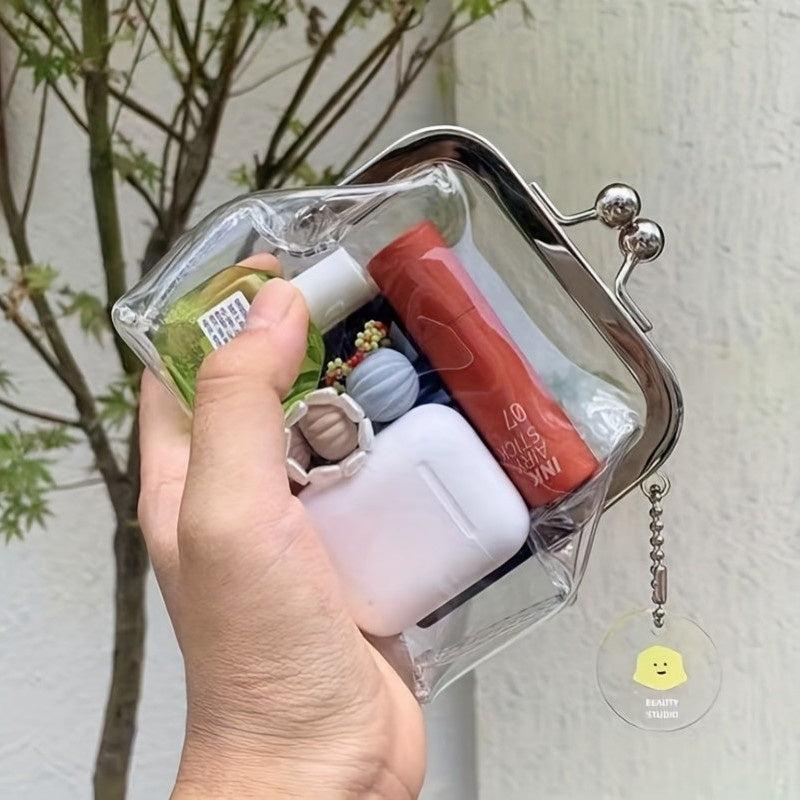 Vintage Clip Bag PVC Coin Purse Wallet Mini Bag Pendant Waterproof