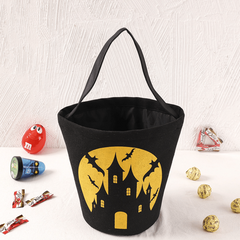 Halloween Cartoon Pattern Satchel Candy Storage Handbag