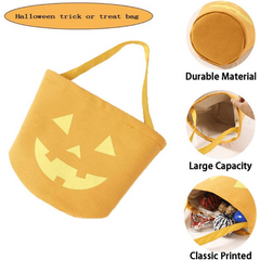 Halloween Cartoon Pattern Satchel Candy Storage Handbag