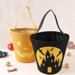 Halloween Cartoon Pattern Satchel Candy Storage Handbag