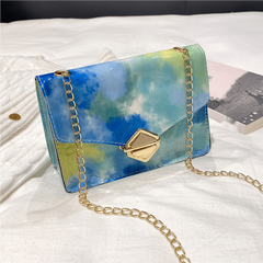 Mini Chain Crossbody Bag PU Leather Lightweight Shoulder Bag