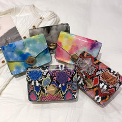 Mini Chain Crossbody Bag PU Leather Lightweight Shoulder Bag