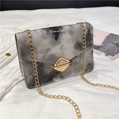 Mini Chain Crossbody Bag PU Leather Lightweight Shoulder Bag