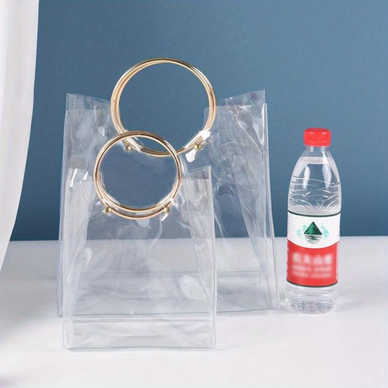 Niche Transparent Satchel Bag Lightweight Versatile Storage Handbag