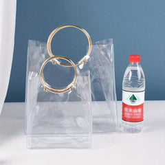 Niche Transparent Satchel Bag Lightweight Versatile Storage Handbag