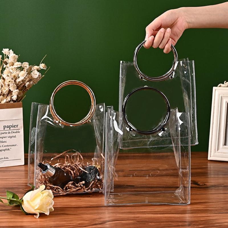 Niche Transparent Satchel Bag Lightweight Versatile Storage Handbag
