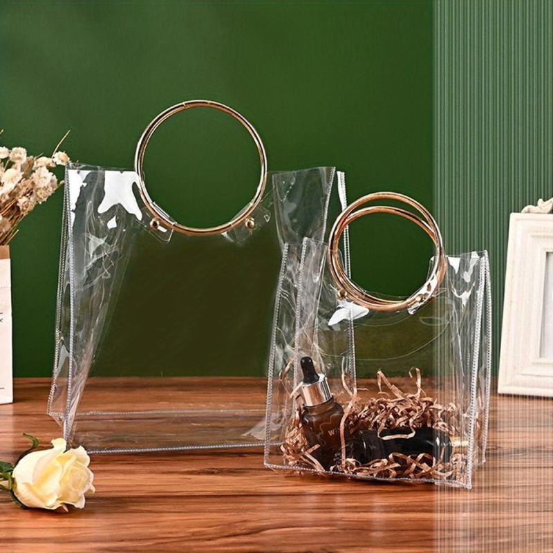 Niche Transparent Satchel Bag Lightweight Versatile Storage Handbag