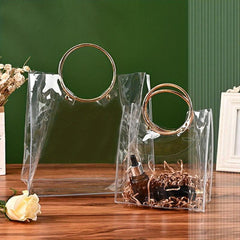 Niche Transparent Satchel Bag Lightweight Versatile Storage Handbag