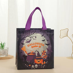 5 Pcs Halloween Pattern Storage Handbag No Woven Bag