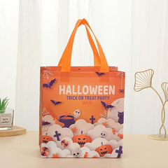 5 Pcs Halloween Pattern Storage Handbag No Woven Bag