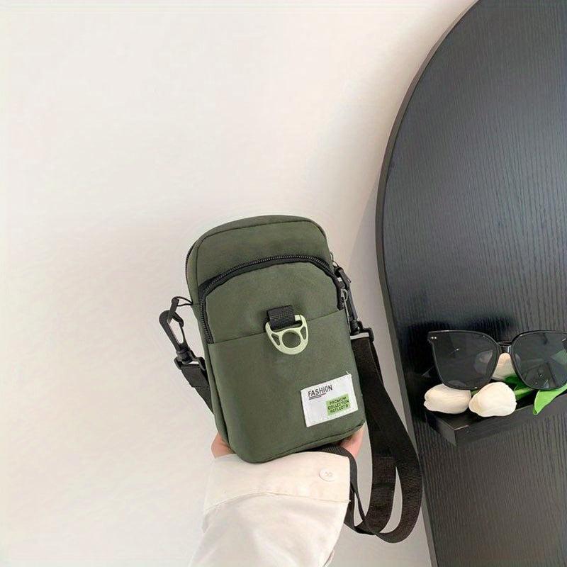 Mini Canvas Crossbody Bag Mobile Phone Bag Pocket Shoulder Purse
