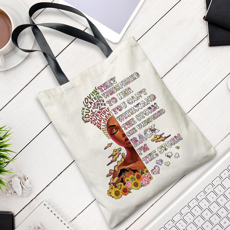 Beauty Pattern Large Capacity Canvas Tote Bag Durable Shoulder Bag