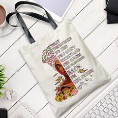 Beauty Pattern Large Capacity Canvas Tote Bag Durable Shoulder Bag