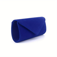 Solid Clutch Bag Flap Evening Party Banquet Bag