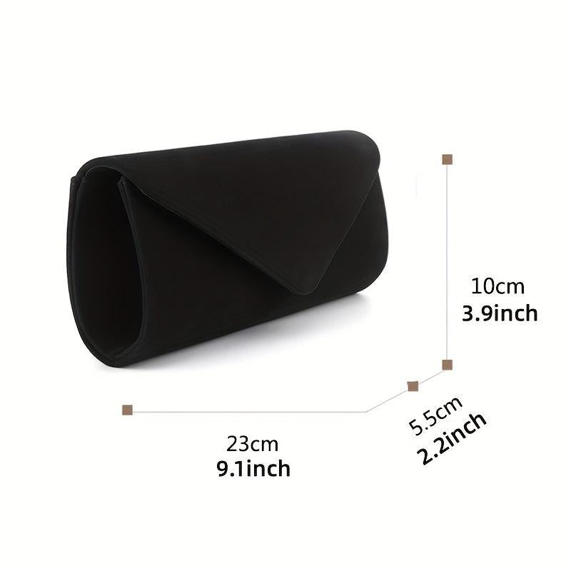 Solid Clutch Bag Flap Evening Party Banquet Bag