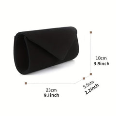 Solid Clutch Bag Flap Evening Party Banquet Bag